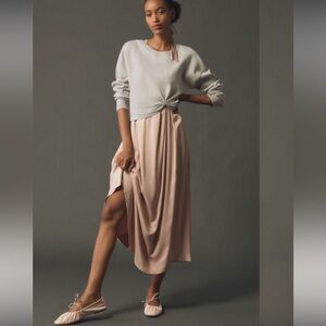 Anthropologie The Gemini Twofer Sweater Dress